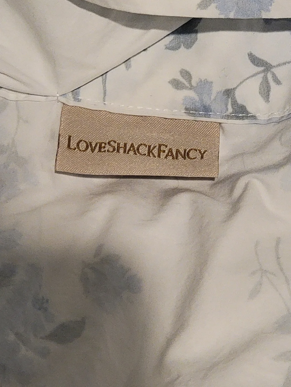 LoveShackFancy x Pottery Barn Blue Floral Duvet Cover Twin Twin XL
